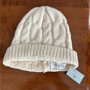 Athleta Cashmere Cream Beanie Hat